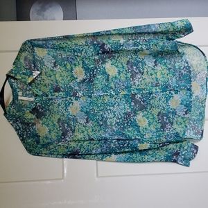 Shear Blouse, w/ Collar Detail